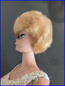 VTG Barbie Blonde Bubblecut Doll Bubblegum Pink Lips White Ginger Platinum M74
