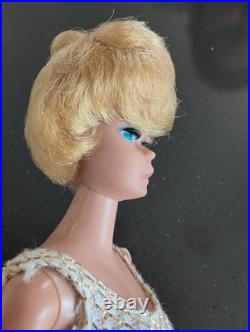 VTG Barbie Blonde Bubblecut Doll Bubblegum Pink Lips White Ginger Platinum M74