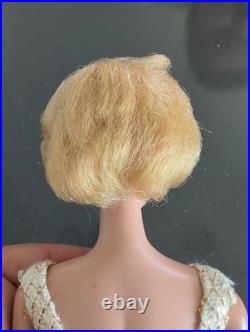 VTG Barbie Blonde Bubblecut Doll Bubblegum Pink Lips White Ginger Platinum M74