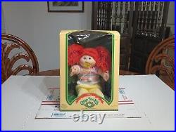 VTG Cabbage Patch kid Doll 1984 Red Hair Blue Eyes Pacifier No Paperwork