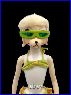 VTG Japan Hasbro 1966 Peteena pampered Poodle Doll glasses tail shoes bikini WOW