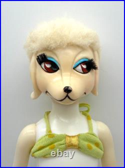 VTG Japan Hasbro 1966 Peteena pampered Poodle Doll glasses tail shoes bikini WOW
