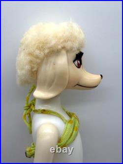 VTG Japan Hasbro 1966 Peteena pampered Poodle Doll glasses tail shoes bikini WOW
