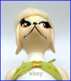 VTG Japan Hasbro 1966 Peteena pampered Poodle Doll glasses tail shoes bikini WOW
