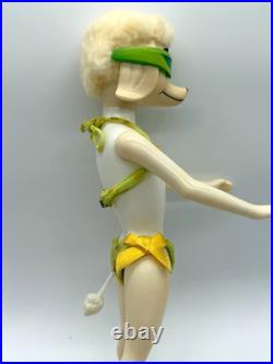 VTG Japan Hasbro 1966 Peteena pampered Poodle Doll glasses tail shoes bikini WOW