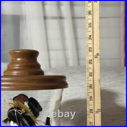 VTG Japanese Geisha Maiko Doll Silk Kimono Glass Display Case Collectible 23