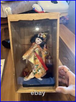 VTG Japanese Kyugetsu Doll Tokyo Japan With Case