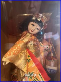 VTG Japanese Kyugetsu Doll Tokyo Japan With Case