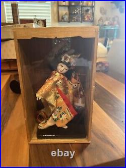 VTG Japanese Kyugetsu Doll Tokyo Japan With Case