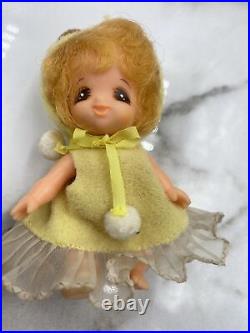 VTG Japanese Little Girl Baby Takara Licca CHI-CHAN Friend Japan Plastic Doll