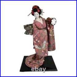 VTG Japanese Sukiyo's Oyama Doll, Butterfly Kimono, Geisha Maiko Traditional