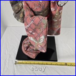 VTG Japanese Sukiyo's Oyama Doll, Butterfly Kimono, Geisha Maiko Traditional