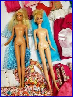 VTG Lot 1960s Japan Barbie Francie Skipper Mod Era Clothes Shoes Dolls Outfits
