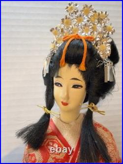 VTG Nishi Doll Japan Seven Hats Dance Geisha Musical Rotating 20 Kimono VTG Nishi Doll Japan Seven Hats Dance Geisha Musical Rotating 20 Kimono