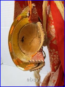VTG Nishi Doll Japan Seven Hats Dance Geisha Musical Rotating 20 Kimono