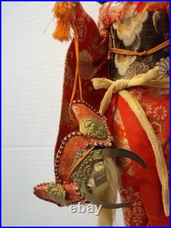 VTG Nishi Doll Japan Seven Hats Dance Geisha Musical Rotating 20 Kimono