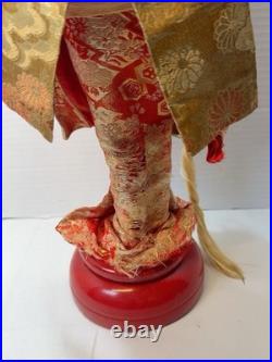 VTG Nishi Doll Japan Seven Hats Dance Geisha Musical Rotating 20 Kimono