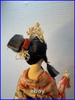 VTG Nishi Doll Japan Seven Hats Dance Geisha Musical Rotating 20 Kimono