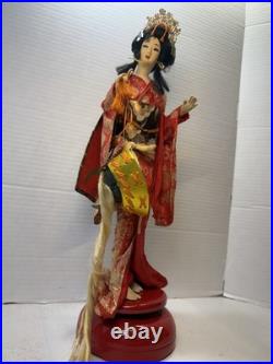 VTG Nishi Doll Japan Seven Hats Dance Geisha Musical Rotating 20 Kimono VTG Nishi Doll Japan Seven Hats Dance Geisha Musical Rotating 20 Kimono