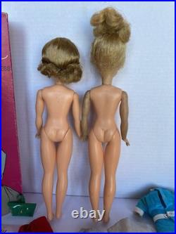 VTG Tammy 1960s Blonde & Brunette Doll's Ideal Toy Corp Original Box Mixed Lot