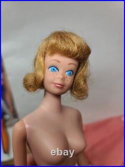 Very Pretty Blonde Vintage Barbie MIDGE DOLL WITH TEETH dressed In BARBIE-Q