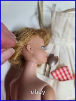Very Pretty Blonde Vintage Barbie MIDGE DOLL WITH TEETH dressed In BARBIE-Q