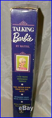 Very Rare Still Talking Vintage 1968 Nos Talking Side Part Ponytail Barbie Nrfb