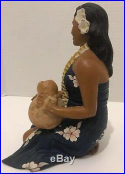 Very Rare Vintage 1950s Hakata Urasaki HAWAII Hula Doll WITH IPU