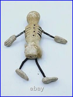 Vintage 1930's Spring Coiled Japanese Skeleton doll Made In Japan