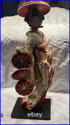 Vintage 1950s Japanese Nishi Doll 23 Nanamaigasa Dohjohji (Mid Century)