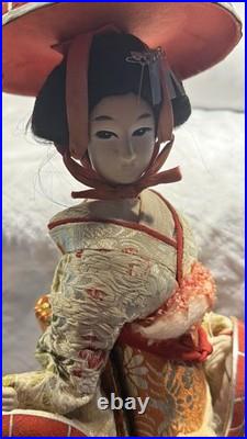Vintage 1950s Japanese Nishi Doll 23 Nanamaigasa Dohjohji (Mid Century)