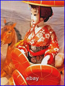 Vintage 1950s Large 23 Nishi Doll Japan Nanamaigasa Dohjohji ND Mid Century Vintage 1950s Large 23 Nishi Doll Japan Nanamaigasa Dohjohji ND Mid Century
