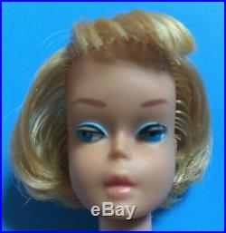 Vintage 1958 American Girl Barbie Doll Ash Blonde Rubber Legs Made in Japan