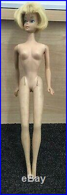 Vintage 1958 American Girl Barbie Doll Blonde Bendable Legs NICE