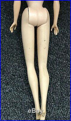 Vintage 1958 American Girl Barbie Doll Blonde Bendable Legs NICE