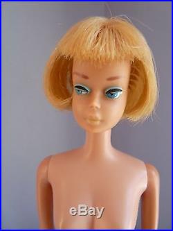 Vintage 1958 Blond American Girl Barbie Doll Made in Japan Bendable Legs FINE
