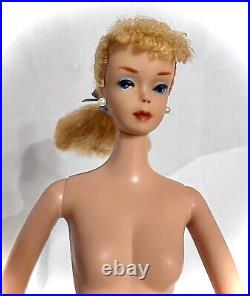 Vintage 1958 Blonde Barbie Doll MCMLVIII Mattel. Japan. Ponytail