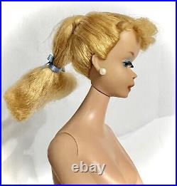 Vintage 1958 Blonde Barbie Doll MCMLVIII Mattel. Japan. Ponytail