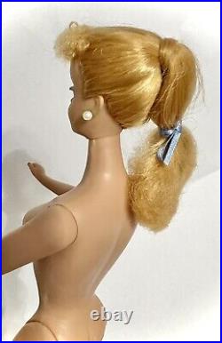 Vintage 1958 Blonde Barbie Doll MCMLVIII Mattel. Japan. Ponytail