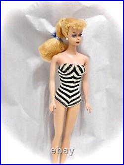 Vintage 1958 Blonde Barbie Doll MCMLVIII Mattel. Japan. Ponytail