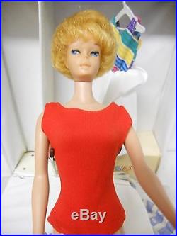 Vintage 1958 Bubble Cut Barbie Dresses & Case Swimsuits, Dresses Marked Japan