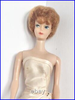 Vintage 1958 Bubble Cut Red Hair Barbie, Japan, 11in, #7 WithEnchanted Evening Gown