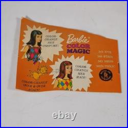 Vintage 1958 Color Magic Barbie Doll Japan with Booklet and Stand RARE