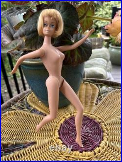 Vintage 1958 Japan Blonde American Girl Barbie Doll Very Good Condition