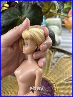 Vintage 1958 Japan Blonde American Girl Barbie Doll Very Good Condition