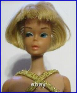 Vintage 1958 Made in JAPAN Blonde Mattel Barbie Doll Bendable Legs Page Boy Cut