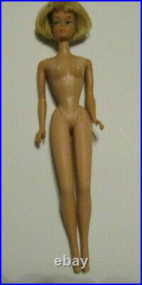 Vintage 1958 Made in JAPAN Blonde Mattel Barbie Doll Bendable Legs Page Boy Cut