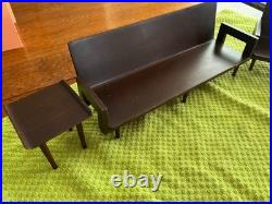Vintage 1958 Mattel Wood Mid Century Doll Furniture Living Room Set Japan