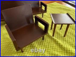 Vintage 1958 Mattel Wood Mid Century Doll Furniture Living Room Set Japan