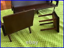 Vintage 1958 Mattel Wood Mid Century Doll Furniture Living Room Set Japan